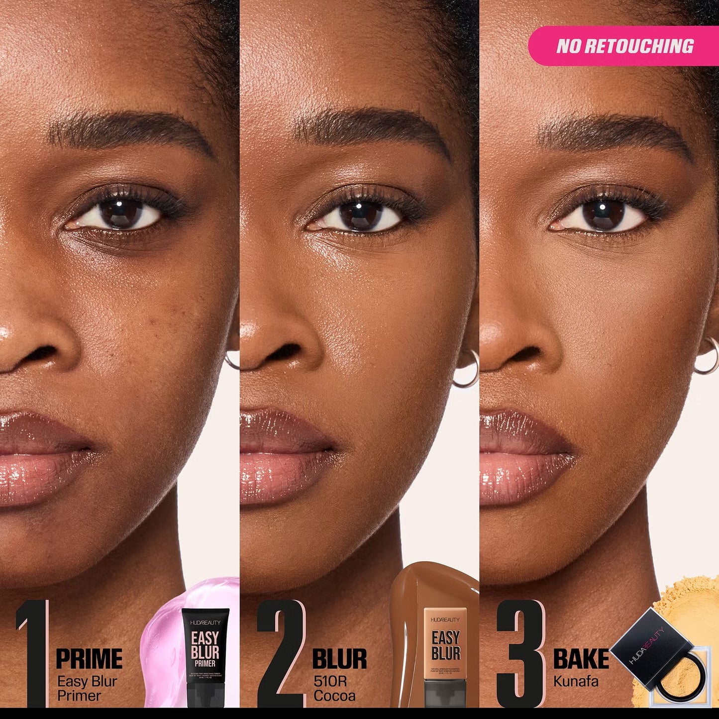 HUDA BEAUTY Easy Blur Natural Airbrush Foundation - Fond de teint