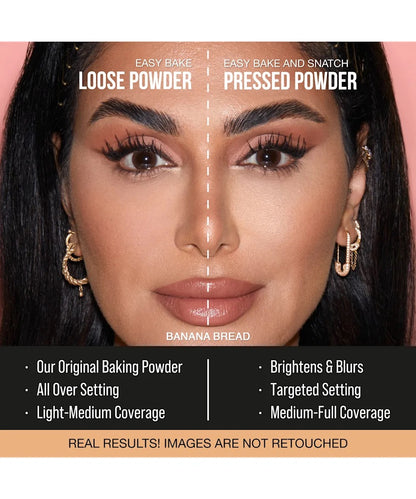 Huda Beauty Easy Bake and Snatch Pressed Brightening and Setting Powder  - Poudre compacte
