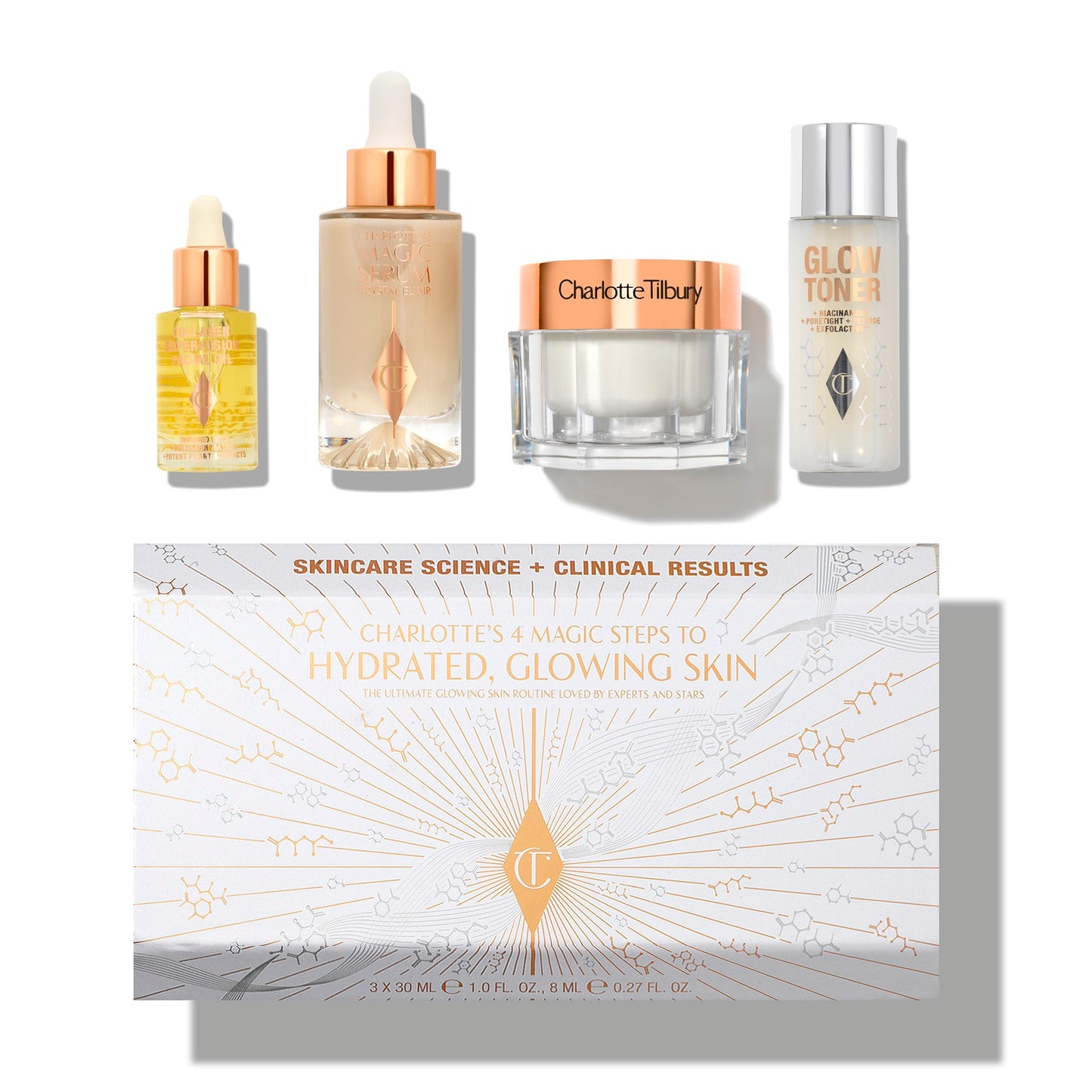 Charlotte tilbury 4 Steps Magic step 4 étapes magiques Hydratez et rayonnez