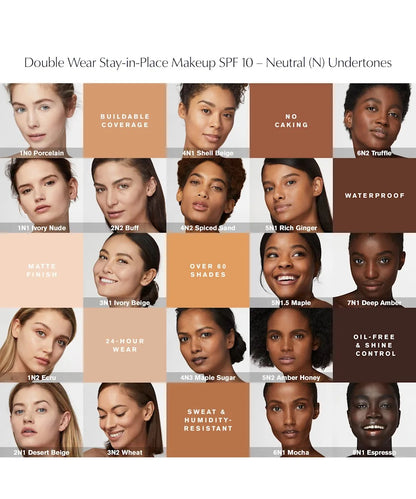 Estée Lauder - Double Wear - Fond de Teint longue tenue intransférable SPF 10